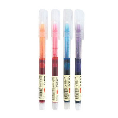 Roler olovka s brzim sušenjem u 8 boja Ravna gel olovka s tekućom tintom 0,5 mm Šareni školski uredski pribor Japanske olovke u stilu MUJI