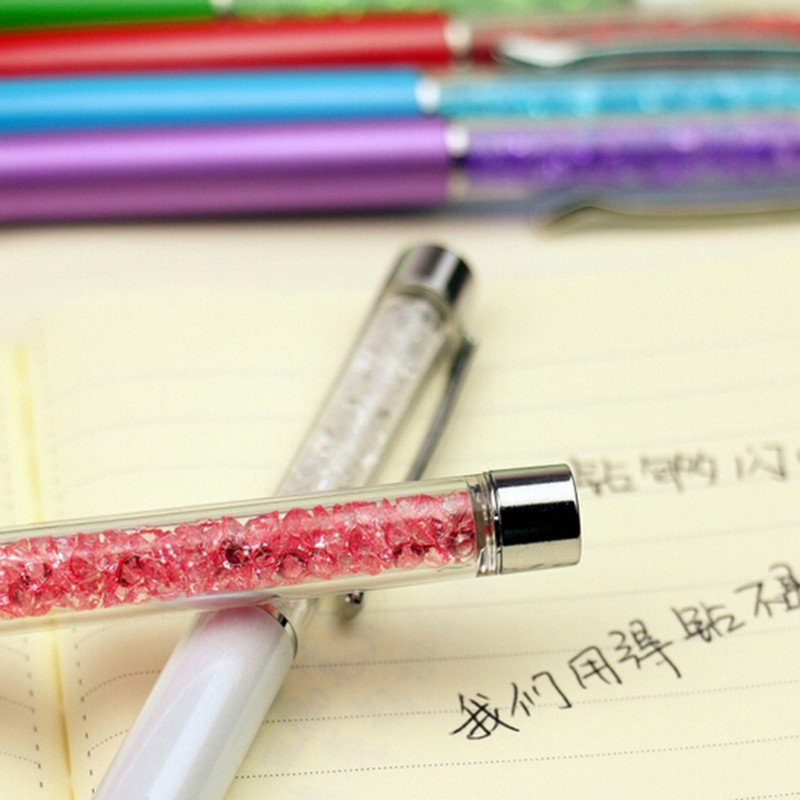 kemijska olovka s dijamantnom olovkom u 4 boje s kristalnom kemijskom olovkom za uredske kemijske kemijske olovke za uredski školski promotivni dar