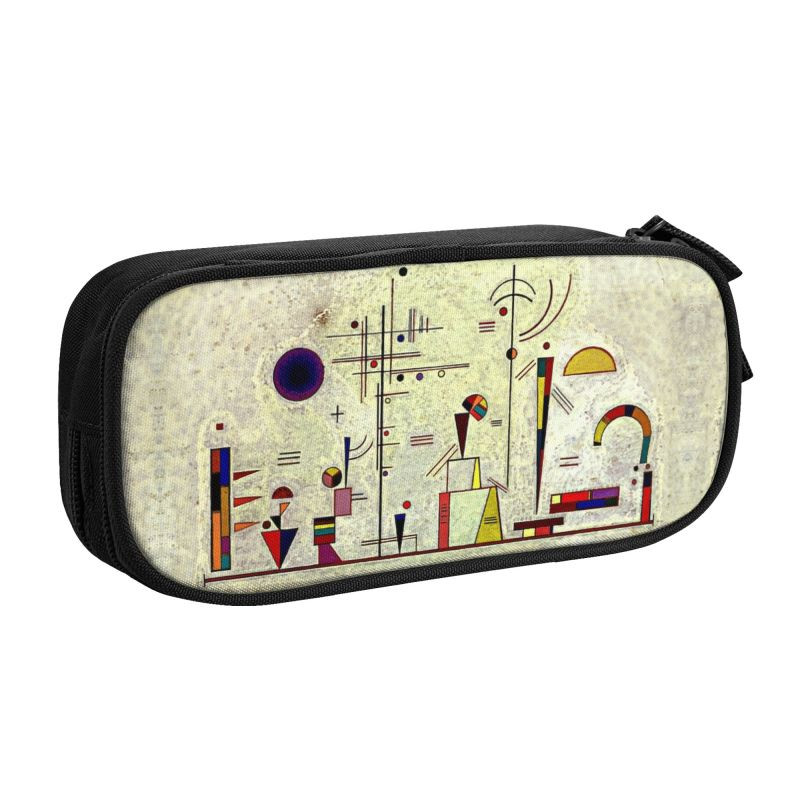 Wassily Kandinsky zīmuļu futrāļi zēniem Gilrs liela uzglabāšana Abstract Art pildspalvu maisiņu kastīte skolas piederumi