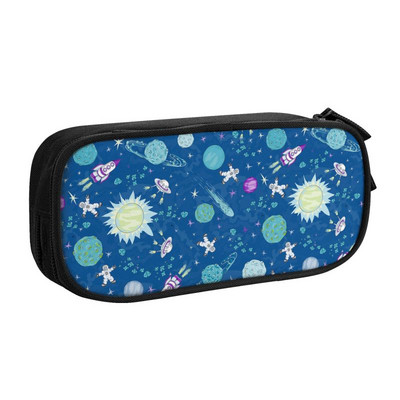 Svemirska raketa Planet Pernica za djevojčicu i dječaka Velika pohrana Svemir Vanzemaljski astronaut Svemirski brod Torba za olovke Školski pribor