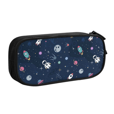 Svemirska raketa Planet Pernica za djevojčicu i dječaka Velika pohrana Svemir Vanzemaljski astronaut Svemirski brod Torba za olovke Školski pribor