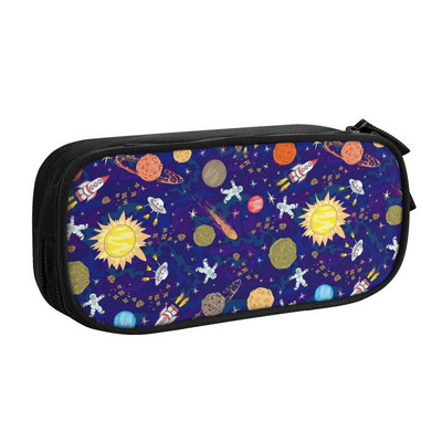 Svemirska raketa Planet Pernica za djevojčicu i dječaka Velika pohrana Svemir Vanzemaljski astronaut Svemirski brod Torba za olovke Školski pribor