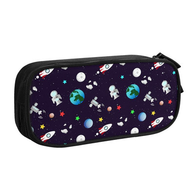 Svemirska raketa Planet Pernica za djevojčicu i dječaka Velika pohrana Svemir Vanzemaljski astronaut Svemirski brod Torba za olovke Školski pribor