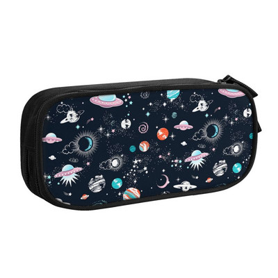 Svemirska raketa Planet Pernica za djevojčicu i dječaka Velika pohrana Svemir Vanzemaljski astronaut Svemirski brod Torba za olovke Školski pribor