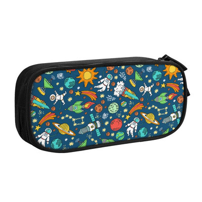 Svemirska raketa Planet Pernica za djevojčicu i dječaka Velika pohrana Svemir Vanzemaljski astronaut Svemirski brod Torba za olovke Školski pribor