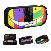 Asasinare Clasa Cutii de creion drăguțe Fete Băieți Capacitate mare Lucrări de benzi desenate Geanta creion Husă Papetarie pentru studenți