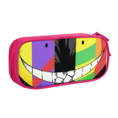 Asasinare Clasa Cutii de creion drăguțe Fete Băieți Capacitate mare Lucrări de benzi desenate Geanta creion Husă Papetarie pentru studenți