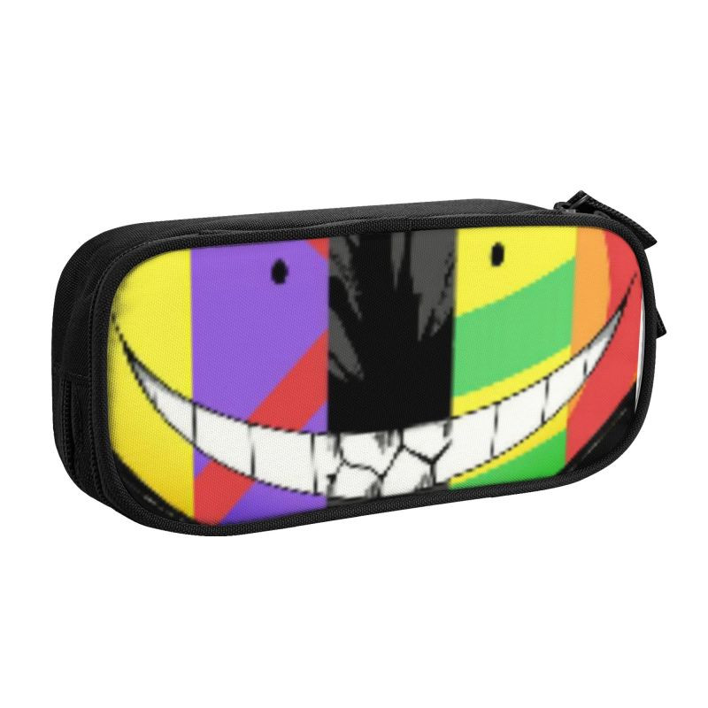 Asasinare Clasa Cutii de creion drăguțe Fete Băieți Capacitate mare Lucrări de benzi desenate Geanta creion Husă Papetarie pentru studenți