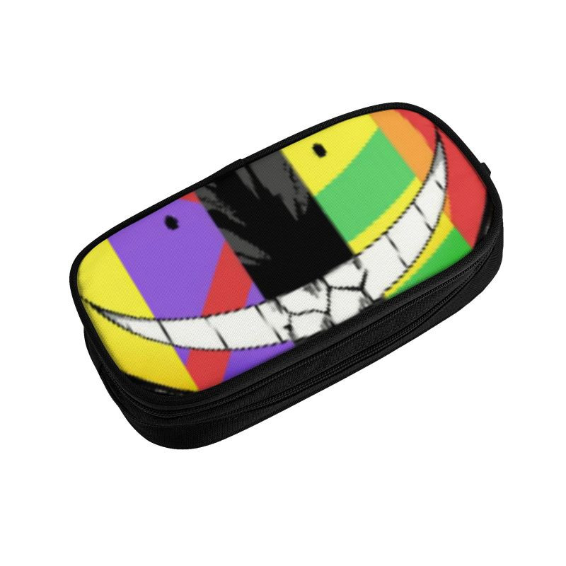 Asasinare Clasa Cutii de creion drăguțe Fete Băieți Capacitate mare Lucrări de benzi desenate Geanta creion Husă Papetarie pentru studenți