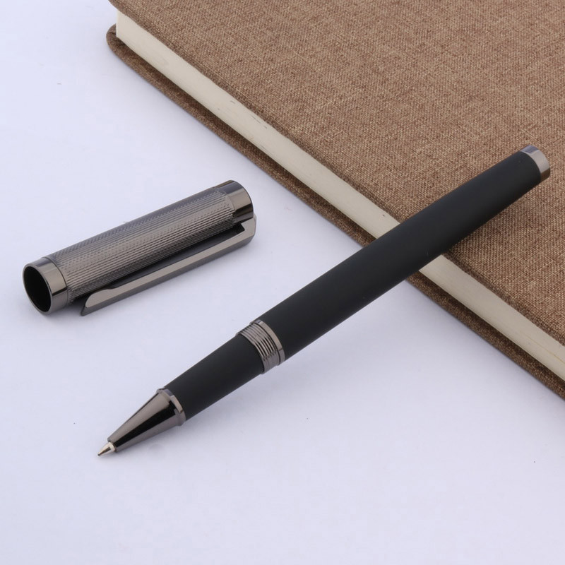Roler olovka od ugljičnih vlakana Novi metalni valoviti uzorci Pištolj s crnim ukrasima Uredski pribor za učenike Školski pribor