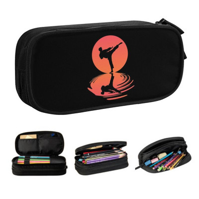 Μολυβοθήκη Kawaii Karate Fighter for Boys Gilrs Custom Martial Arts Μεγάλης χωρητικότητας Σχολική τσάντα στυλό