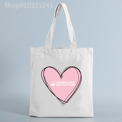 Wake Shake Herbalife Maitinimo krepšiai Pirkiniai Laiškai Rankinės Spausdinti Moteriški drobiniai Krepšiai Mados Pirkėjų Krepšys Nešiojami krepšiai Pečių krepšiai