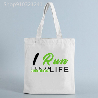 Wake Shake Herbalife Maitinimo krepšiai Pirkiniai Laiškai Rankinės Spausdinti Moteriški drobiniai Krepšiai Mados Pirkėjų Krepšys Nešiojami krepšiai Pečių krepšiai