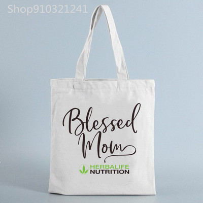 Wake Shake Herbalife Maitinimo krepšiai Pirkiniai Laiškai Rankinės Spausdinti Moteriški drobiniai Krepšiai Mados Pirkėjų Krepšys Nešiojami krepšiai Pečių krepšiai