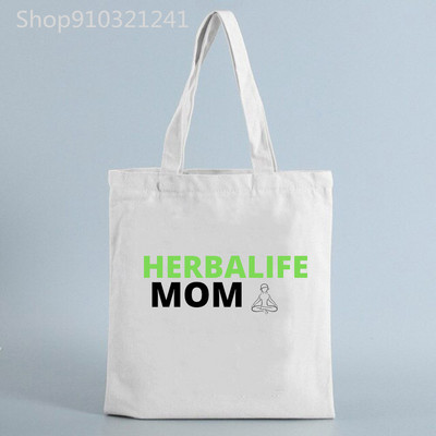 Wake Shake Herbalife Maitinimo krepšiai Pirkiniai Laiškai Rankinės Spausdinti Moteriški drobiniai Krepšiai Mados Pirkėjų Krepšys Nešiojami krepšiai Pečių krepšiai