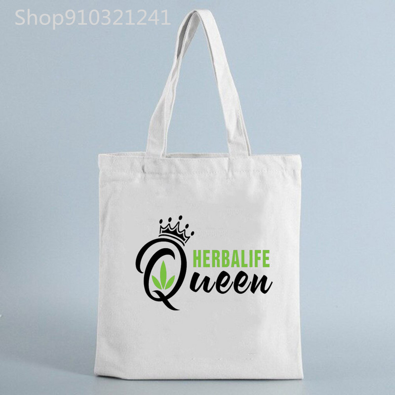 Wake Shake Herbalife Maitinimo krepšiai Pirkiniai Laiškai Rankinės Spausdinti Moteriški drobiniai Krepšiai Mados Pirkėjų Krepšys Nešiojami krepšiai Pečių krepšiai