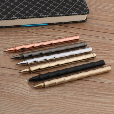 klasszikus Trim Rollerball Toll Levehető bambusz sárgaréz GOLDEN ROSE SILVER Fegyver fekete Irodaszerek Irodai tanszerek Írás