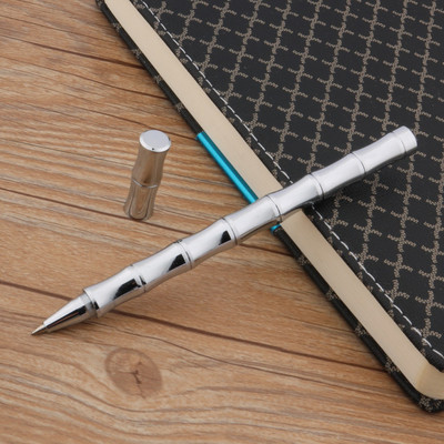 κλασικό στυλό Rollerball Trim Αποσπώμενο μπαμπού ορείχαλκο ΧΡΥΣΟ ΤΡΙΑΝΤΑΦΥΛΛΟ ΑΣΗΜΕΝΙΟ Πιστόλι μαύρο Χαρτικά Σχολικά είδη Γράψιμο