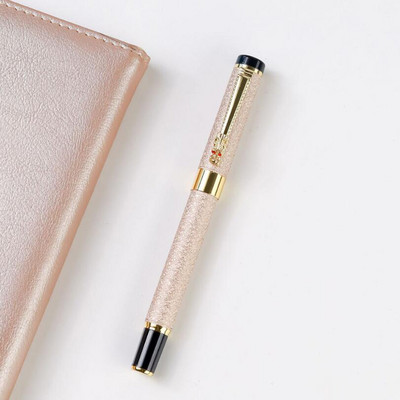 Jaunums Dragon Crystal Pilna metāla rullīšu lodīšu pildspalva Biroja biznesa vīriešu rakstīšanas pildspalva Pērciet 2 Sūtīt dāvanu
