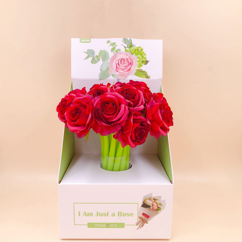 1 bucată Lytwtw's Drăguț Kawaii Trandafir Roșu Pix cu flori Rechizite școlare de birou Articole de papetărie Creativ Dulce Destul de minunat Pix cu gel moale