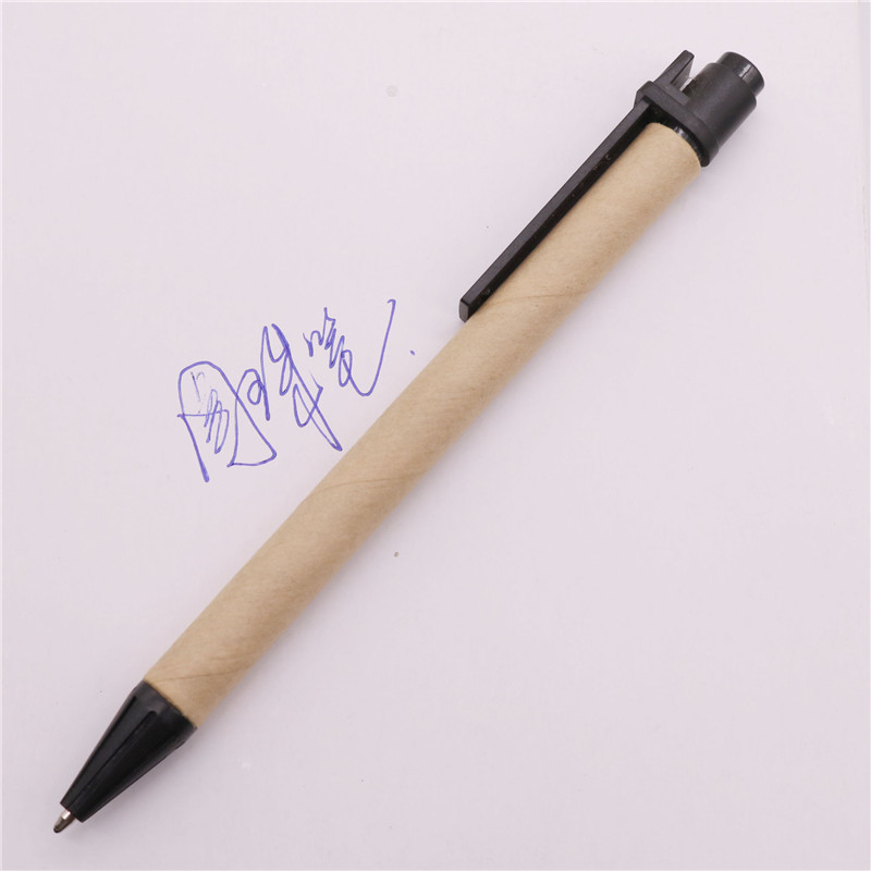 4 buc pix pentru studenți, școală, afaceri, birou, pix general, 1,0 mm, vârf stilou, cerneală albastră, stil tub de hârtie, stilou cadou rafinat