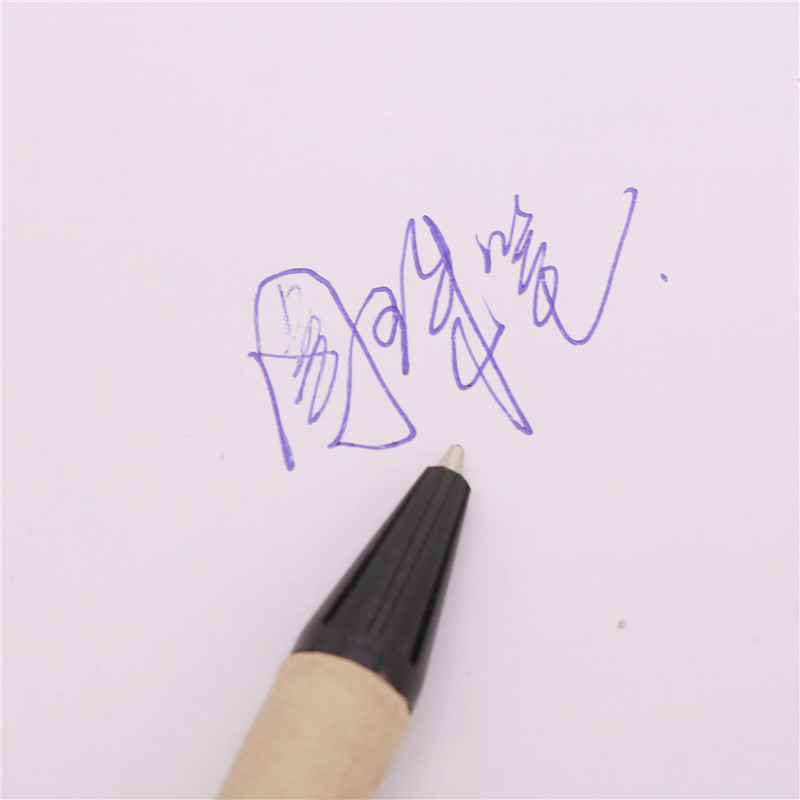 4 buc pix pentru studenți, școală, afaceri, birou, pix general, 1,0 mm, vârf stilou, cerneală albastră, stil tub de hârtie, stilou cadou rafinat