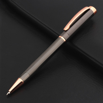 Luksusa kvalitāte 620 pelēks rozā zelts Biznesa biroja lodīšu pildspalva Jauna studentu skolas kancelejas piederumi rakstīšanas pildspalvas
