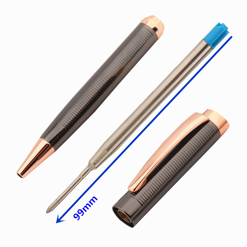 Luksusa kvalitāte 620 pelēks rozā zelts Biznesa biroja lodīšu pildspalva Jauna studentu skolas kancelejas piederumi rakstīšanas pildspalvas
