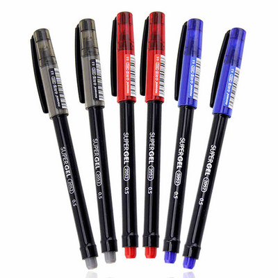 6db Monami szuper gél tinta toll golyóstoll 0,5mm Fekete Kék Piros színű írás aláírás Irodaszerek Irodai tanszerek A6208