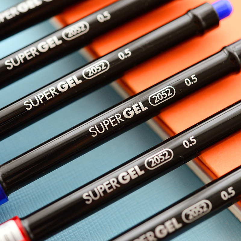 6 komada Monami super gel kemijska olovka 0,5 mm crna plava crvena boja pisanja potpisa Uredski školski pribor A6208