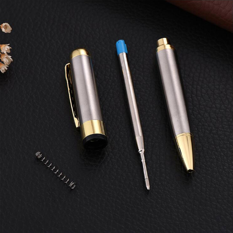 Visokokvalitetna METALNA 250 KEMIJSKA OLOVKA ZLATNA KEMIJSKA OLOVKA od nehrđajućeg čelika NOVO Uredski pribor Tintne olovke