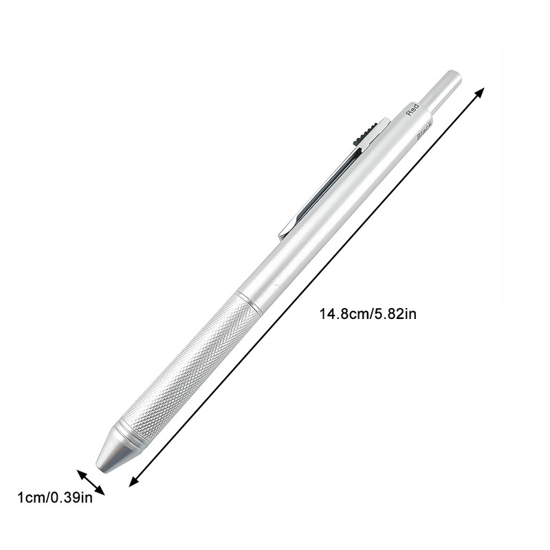 Noua tehnologie Senzor de gravitate 4 în 1 Pix multicolor Pix multifuncțional din metal 3 culori Reumplere cu bilă și mine de creion