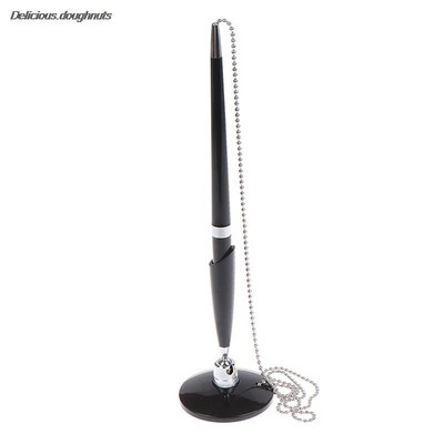 1kom crna metalna užad za stol, kemijska olovka, olovka s potpisom Learn Office, školski pribor
