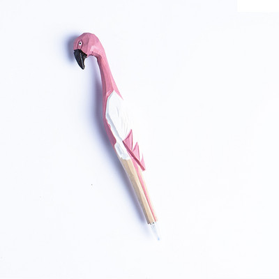 Drvorezbarska životinjska olovka Ručno izrađena drvena umjetnička crna gel olovka za pisanje Ukras s potpisom Uredski poklon za školu F029