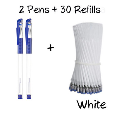 32Pcs/Set Markeri za tkanine koji nestaju na visokoj temperaturi Dodatna šipka s kućištem za olovke Drška za krojačke tkanine Šivanje od PU kože