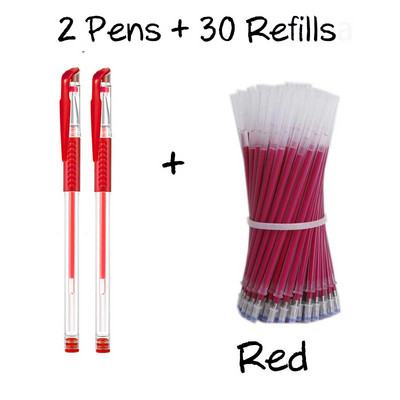 32Pcs/Set Markeri za tkanine koji nestaju na visokoj temperaturi Dodatna šipka s kućištem za olovke Drška za krojačke tkanine Šivanje od PU kože