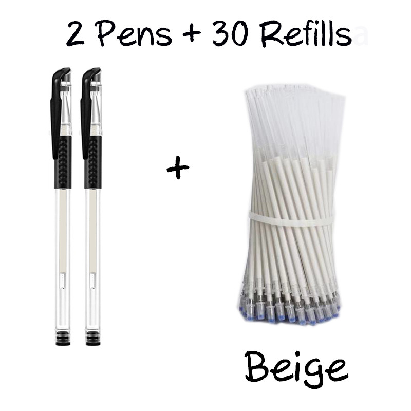 32Pcs/Set Markeri za tkanine koji nestaju na visokoj temperaturi Dodatna šipka s kućištem za olovke Drška za krojačke tkanine Šivanje od PU kože