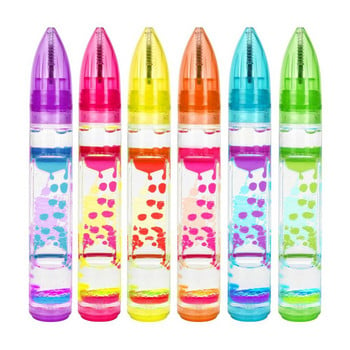 Таймер Декорация за домашно бюро за деца и възрастни Liquid Motion Bubbler Fidget Pen Течен таймер Химикалки Liquid Motion Bubbler Pens