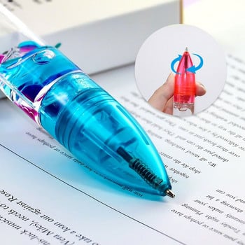Таймер Декорация за домашно бюро за деца и възрастни Liquid Motion Bubbler Fidget Pen Течен таймер Химикалки Liquid Motion Bubbler Pens