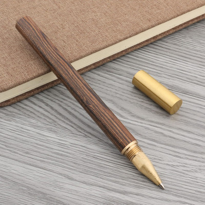 Drvena navlaka za kemijsku olovku Rotirajuća zakretna ROLLER kemijska OLOVKA Okretna dopisnica Uredski školski pribor Pisanje Poklon