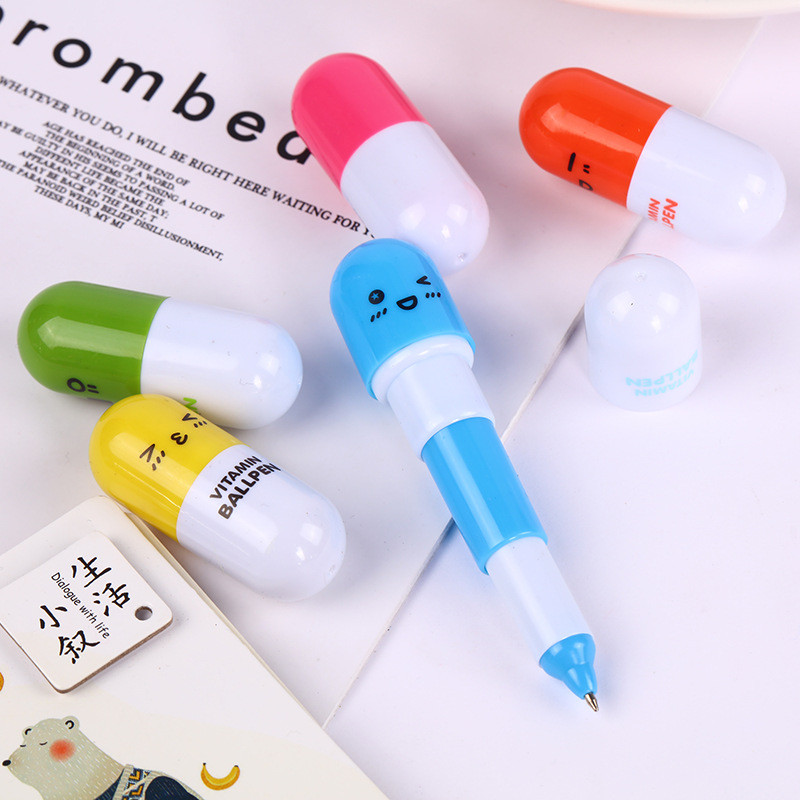 Kreativni dizajn pilule s vitaminskim osmijehom Rastezljiva kemijska olovka Školska kemijska olovka Dječji pribor