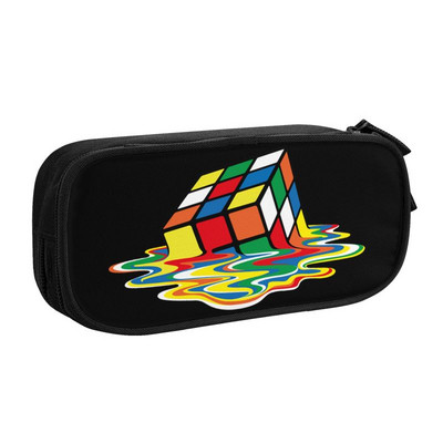 Cuburi topit Rubiks pentru creion pentru fată băiat de mare capacitate geometrică matematică cutie de stilou magic cutie rechizite școlare