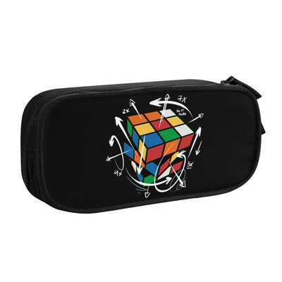 Cuburi topit Rubiks pentru creion pentru fată băiat de mare capacitate geometrică matematică cutie de stilou magic cutie rechizite școlare