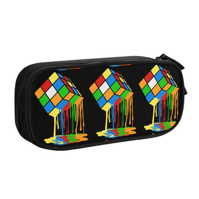 Cuburi topit Rubiks pentru creion pentru fată băiat de mare capacitate geometrică matematică cutie de stilou magic cutie rechizite școlare