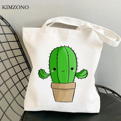 nákupná taška kaktus nákupná taška nákupná taška nákupná taška reutilizables reťazec bolsa compra uchopiť