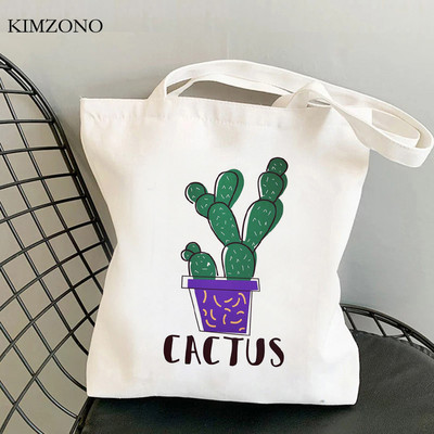 nákupná taška kaktus nákupná taška nákupná taška nákupná taška reutilizables reťazec bolsa compra uchopiť