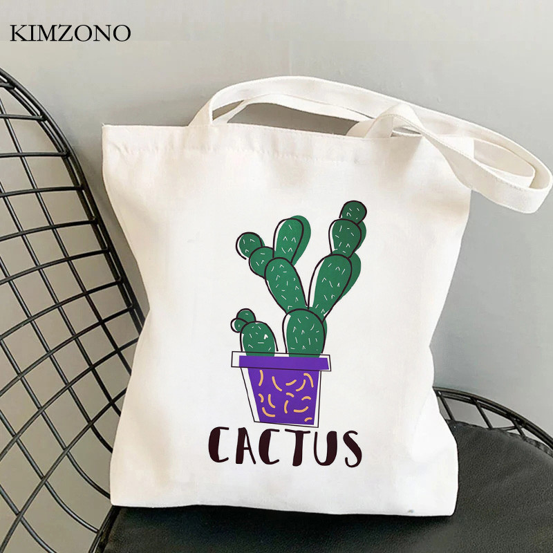 nákupná taška kaktus nákupná taška nákupná taška nákupná taška reutilizables reťazec bolsa compra uchopiť
