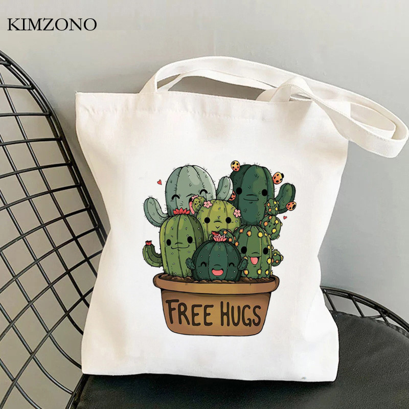 nákupná taška kaktus nákupná taška nákupná taška nákupná taška reutilizables reťazec bolsa compra uchopiť