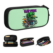 Slatka anime crtana pernica Rat Fink za dječake, djevojčice, velika kutija za olovke za pohranjivanje pribora