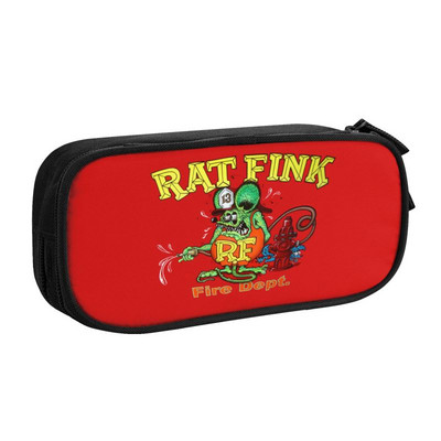 Slatka anime crtana pernica Rat Fink za dječake, djevojčice, velika kutija za olovke za pohranjivanje pribora